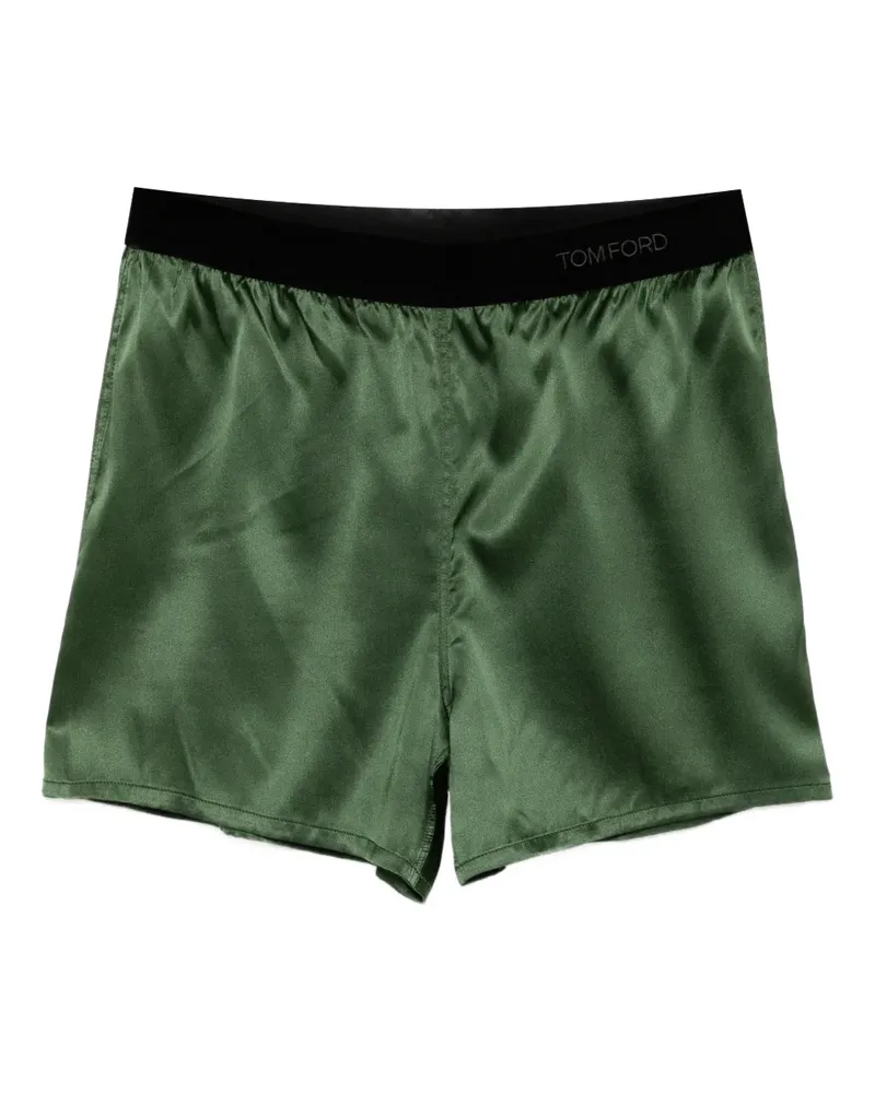Tom Ford Shorts aus Satin - Grün Grün