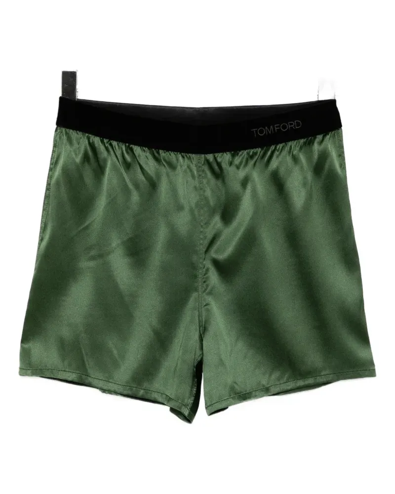 Tom Ford satin shorts - Grün Grün