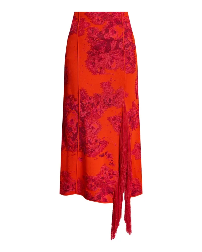 Erdem Kleid mit Muster - Rot Rot