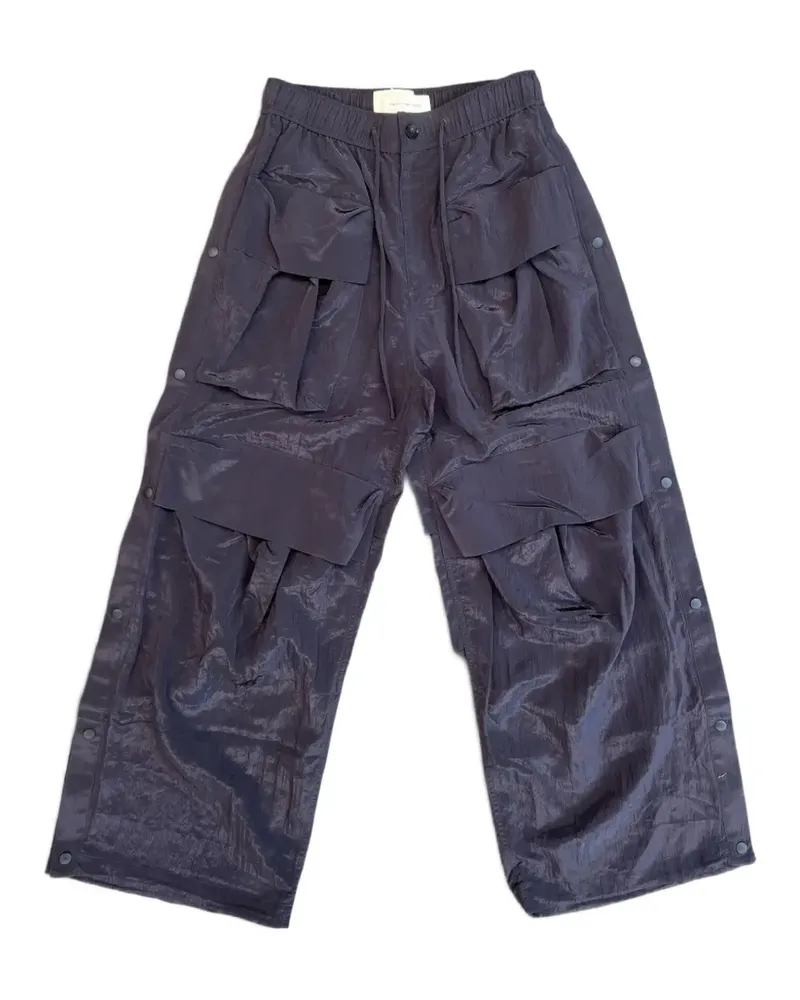 Feng Chen Wang multi-pocket cargo pants - Blau Blau