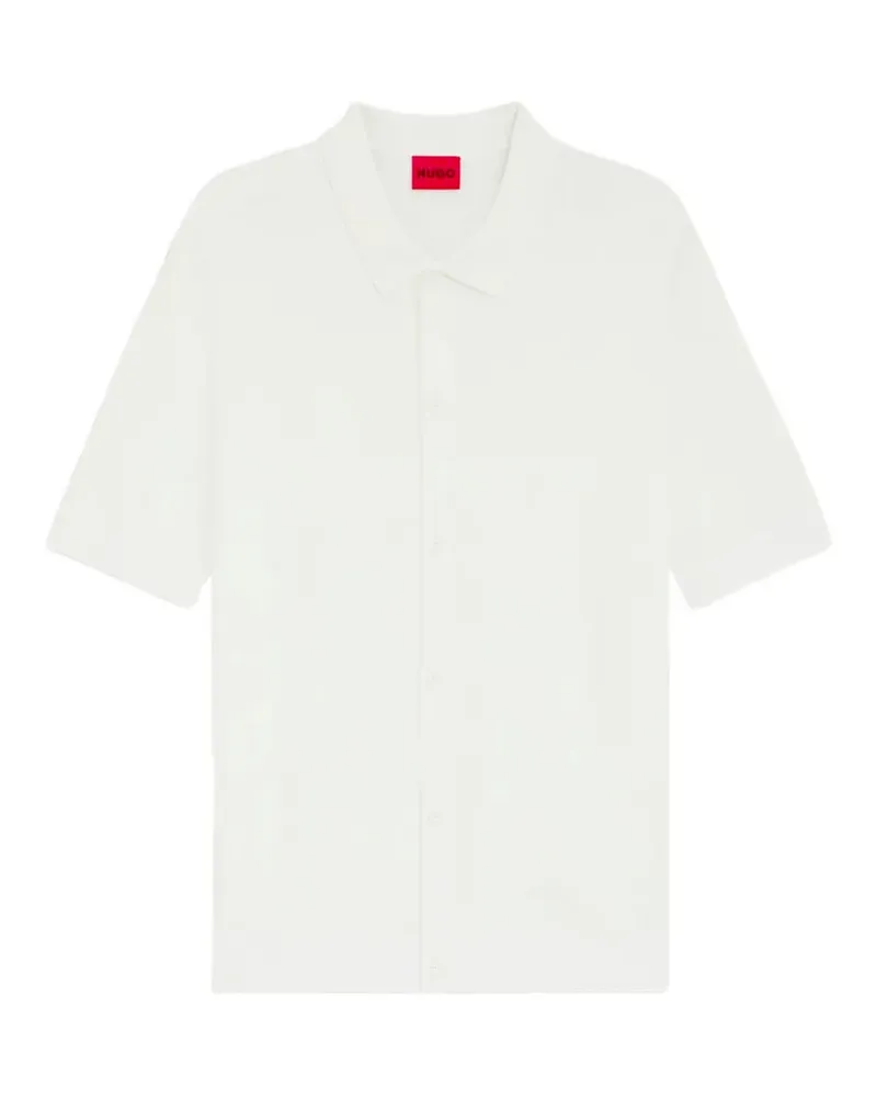 HUGO BOSS button-up short-sleeve shirt - Weiß Weiß