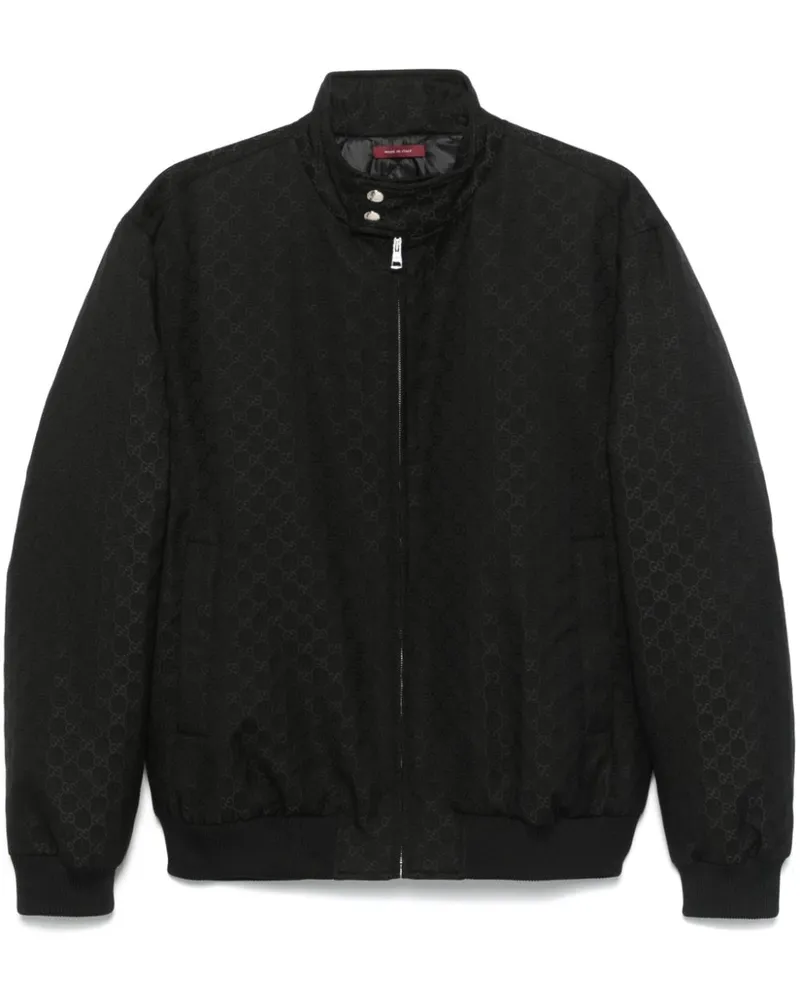 Gucci Bomberjacke aus GG Supreme-Jacquard - Schwarz Schwarz