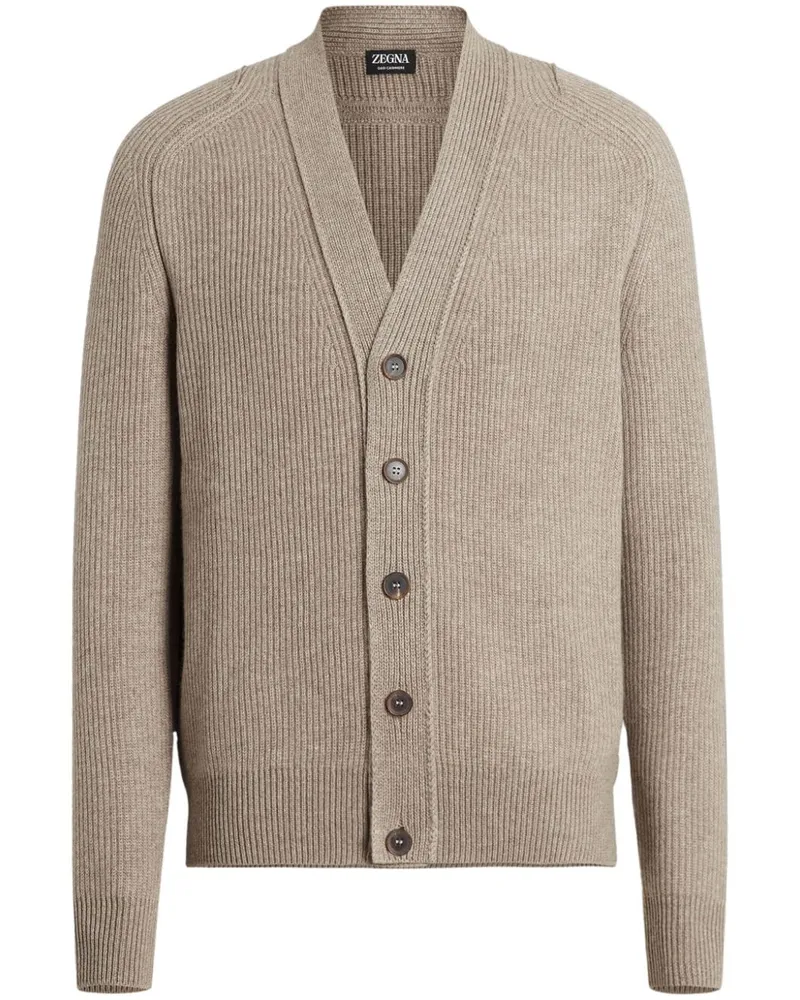 Ermenegildo Zegna Oasi Cardigan aus Kaschmir - Nude Nude