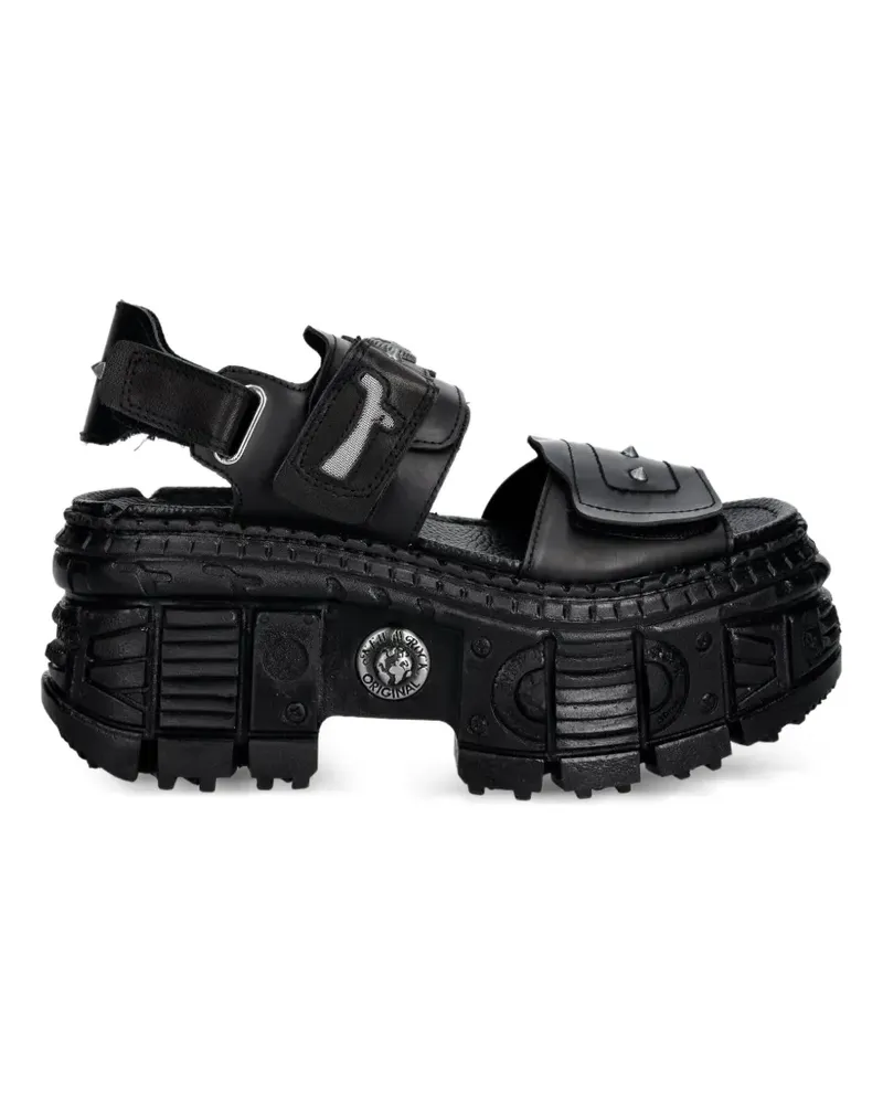 New Rock stud-embellished platform sandals - Schwarz Schwarz