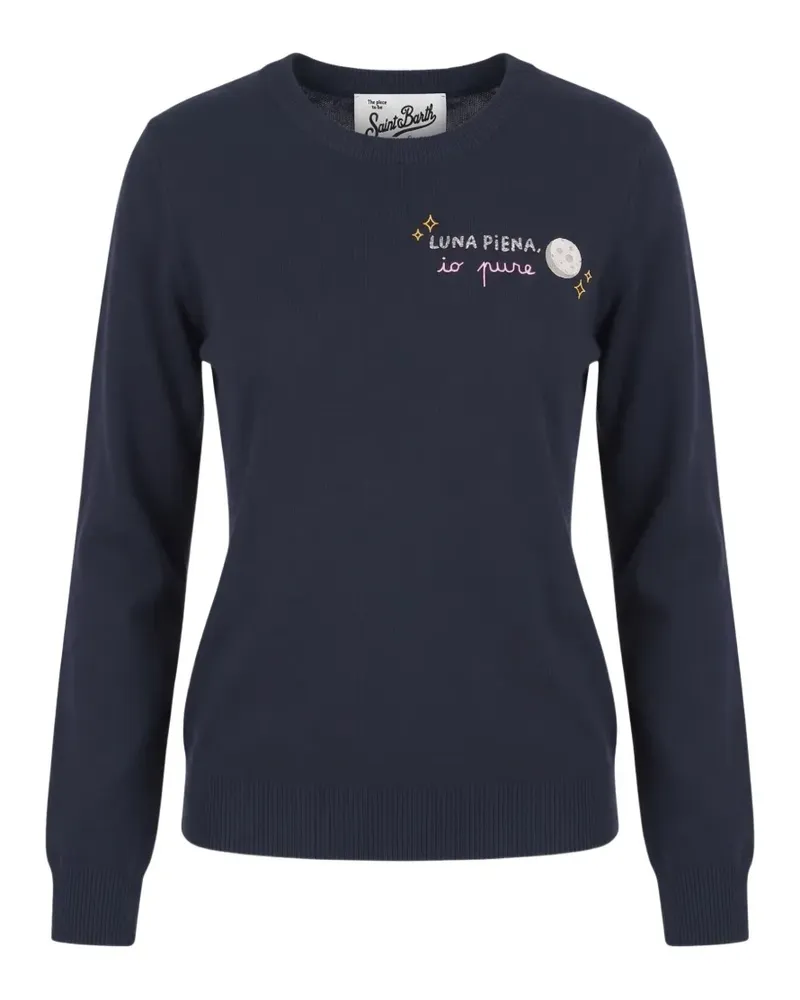 MC2 Saint Barth New Queen Embry embroidered sweater - Blau Blau