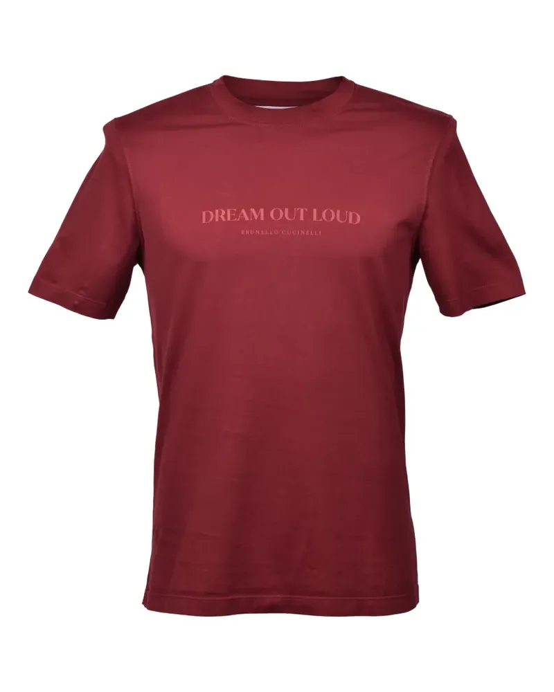 Brunello Cucinelli printed crew-neck T-shirt - Rot Rot