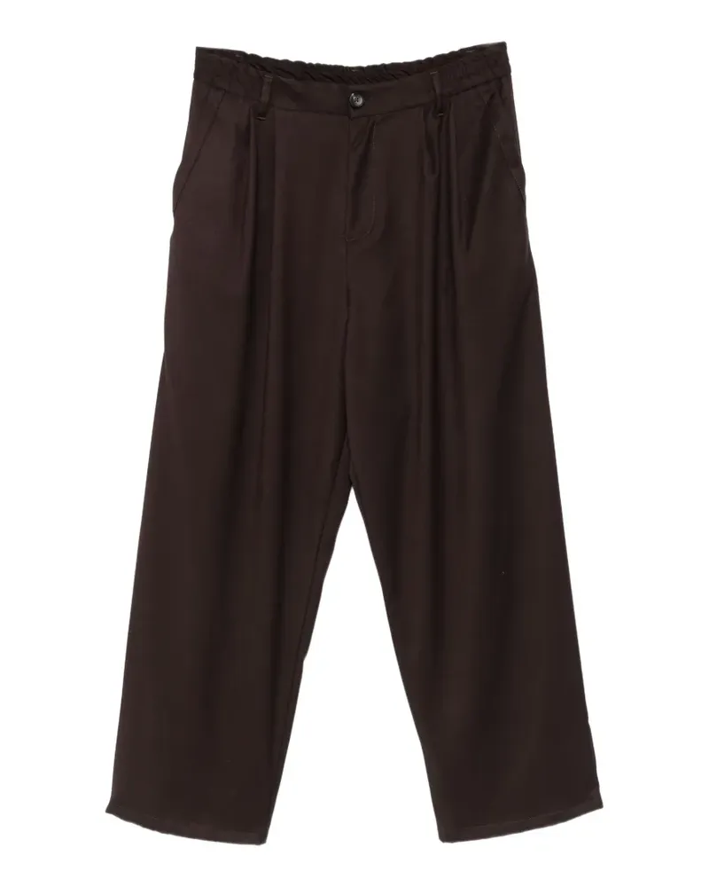 IMPERIAL pleated wide-leg trousers - Braun Braun