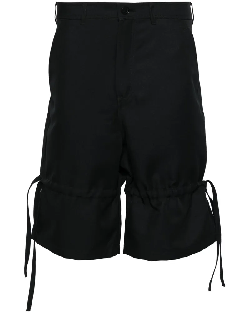 Comme des Garçons Shorts mit weitem Bein - Schwarz Schwarz