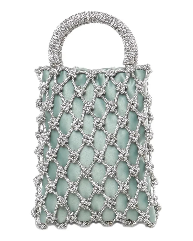 Rosantica beaded tote bag - Grün Grün