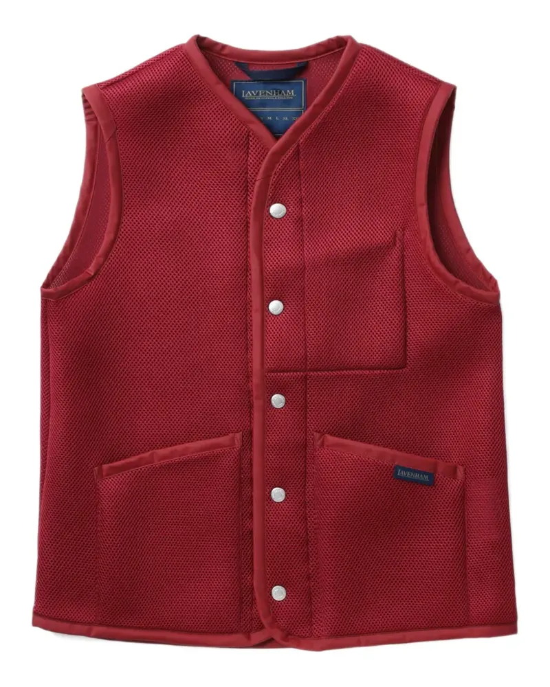 Comme des Garçons Geknöpfte Weste mit aufgesetzten Taschen - Rot Rot