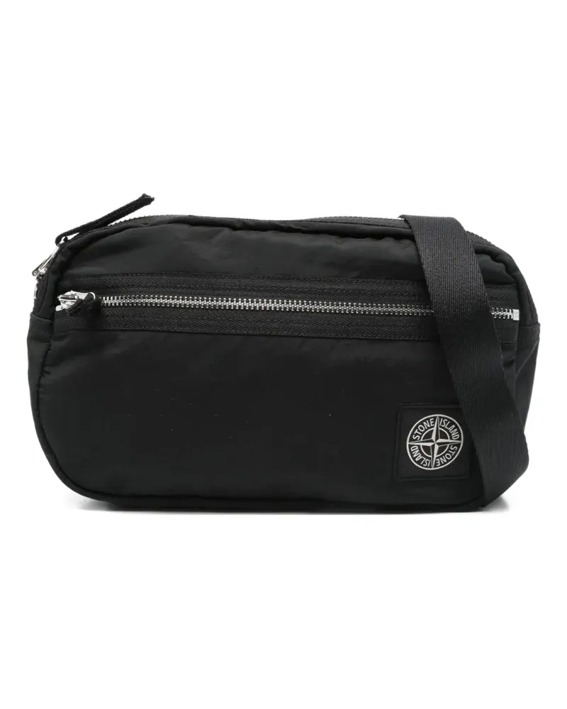 Stone Island Gürteltasche mit Kompass-Patch - Schwarz Schwarz