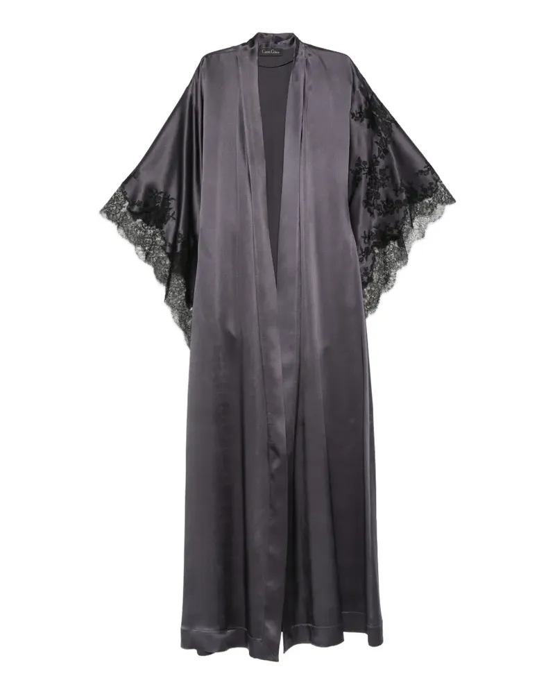 Carine Gilson Abendkleid mit Spitze - Grau Grau