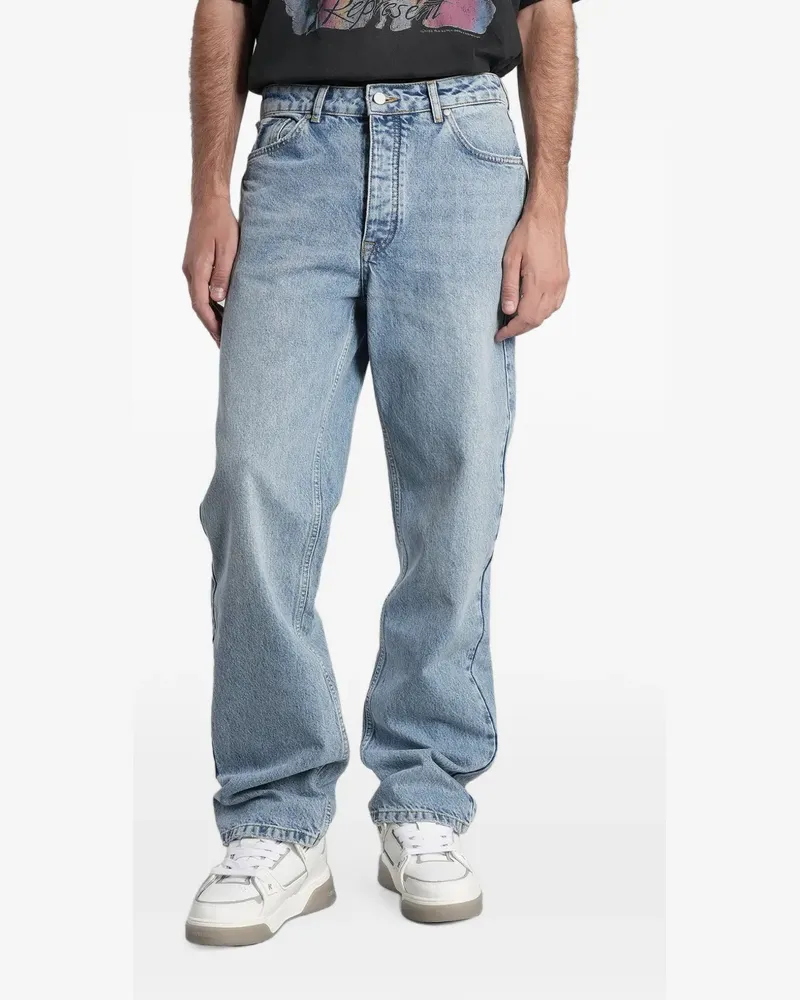 REPRESENT Heaton logo-patch jeans - Blau Blau