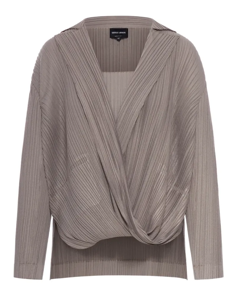 Giorgio Armani Twin-Set mit Falten - Nude Nude