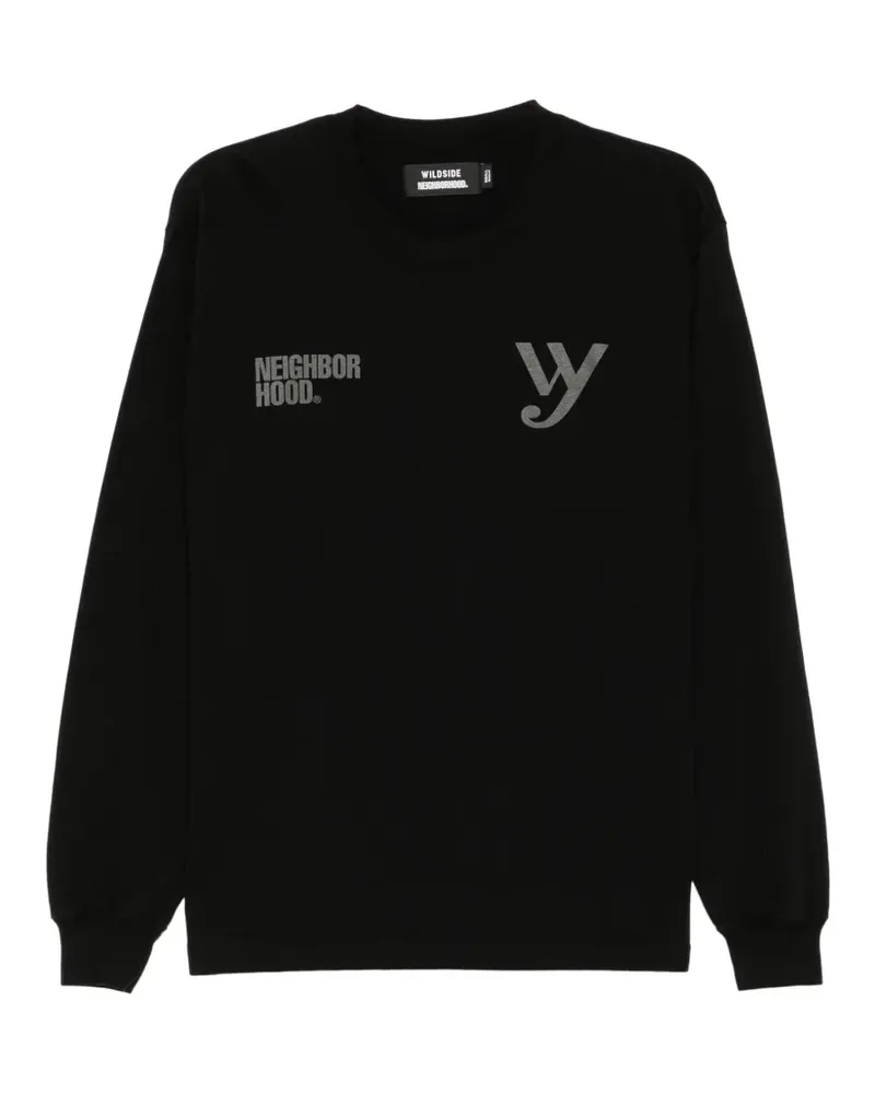 Yohji Yamamoto x Neighborhood long-sleeved T-shirt - Schwarz Schwarz