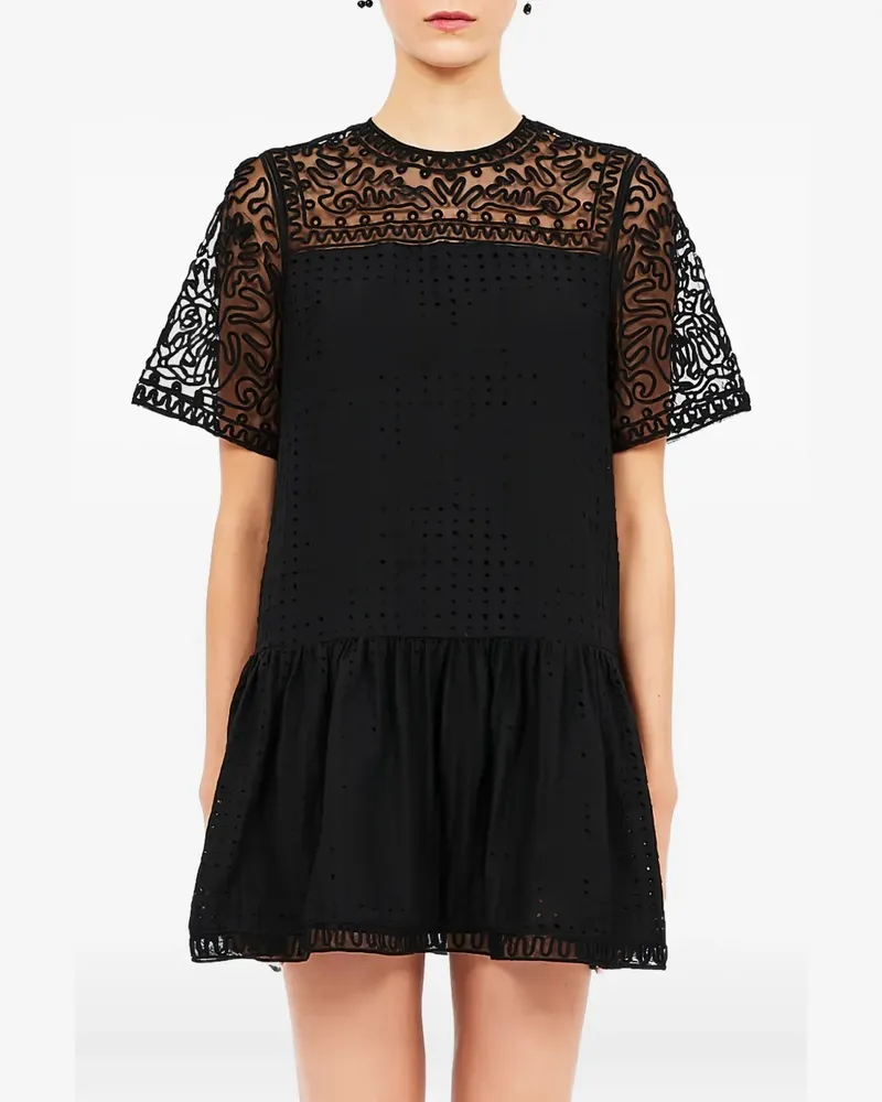 Ulla Johnson Gabi Minikleid - Schwarz Schwarz