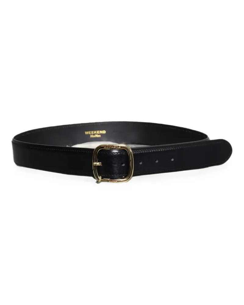 Max Mara buckle-fastening leather belt - Schwarz Schwarz