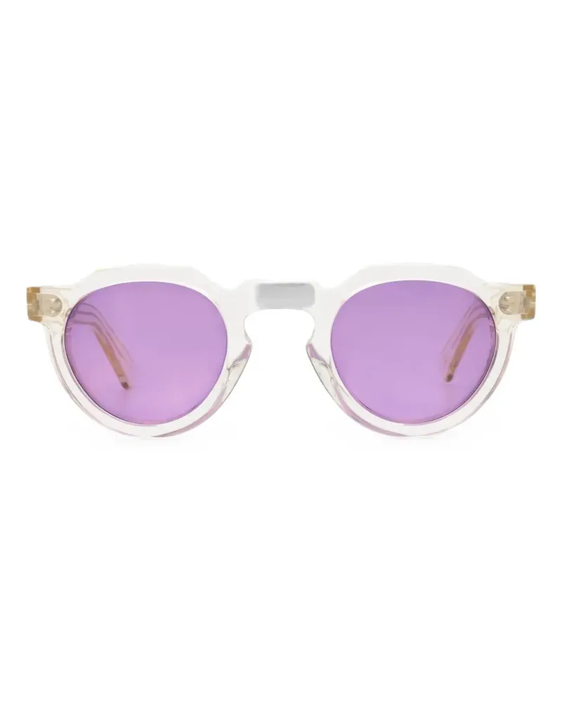 Lesca x Mia Burton Crown Panto Sonnenbrille mit geometrischen Gestell - Violett Violett