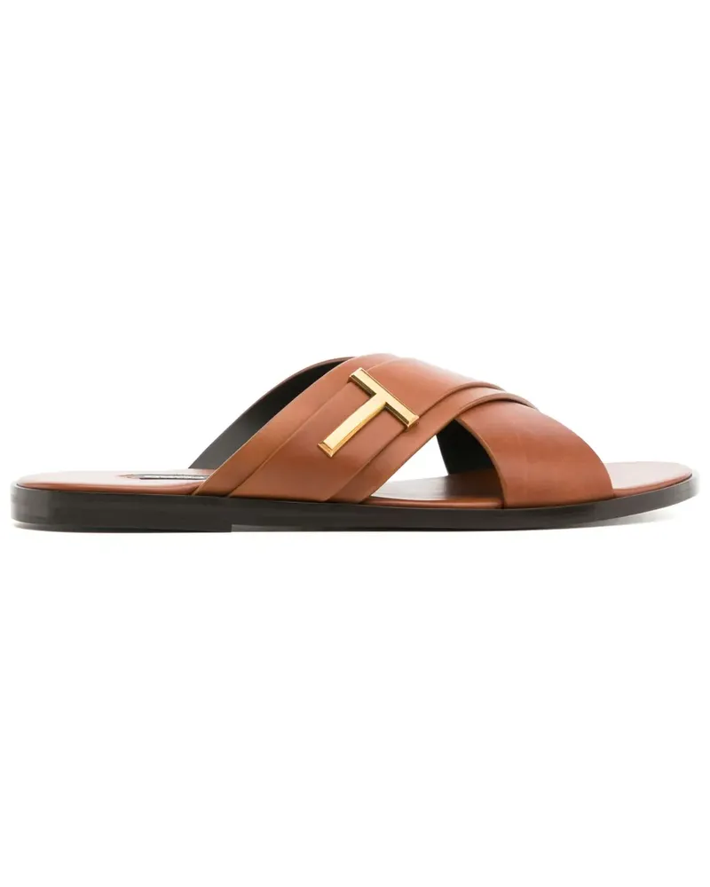 Tom Ford Sandalen aus Leder - Braun Braun