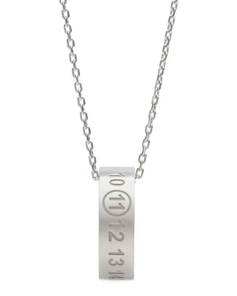 Maison Margiela number reference pendant necklace - Silber Silber