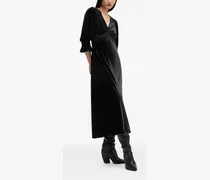Ani Midikleid aus Samt - Schwarz
