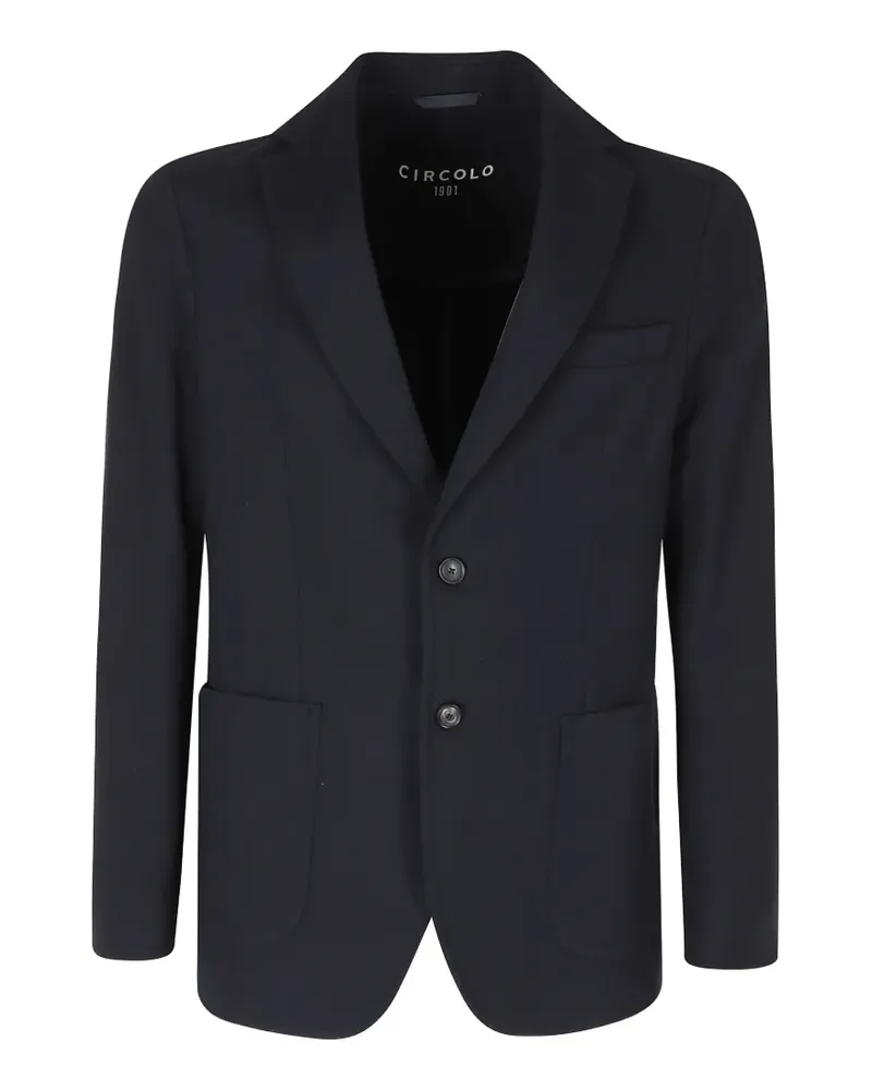 CIRCOLO 1901 Fleece-Blazer mit fallendem Revers - Blau Blau