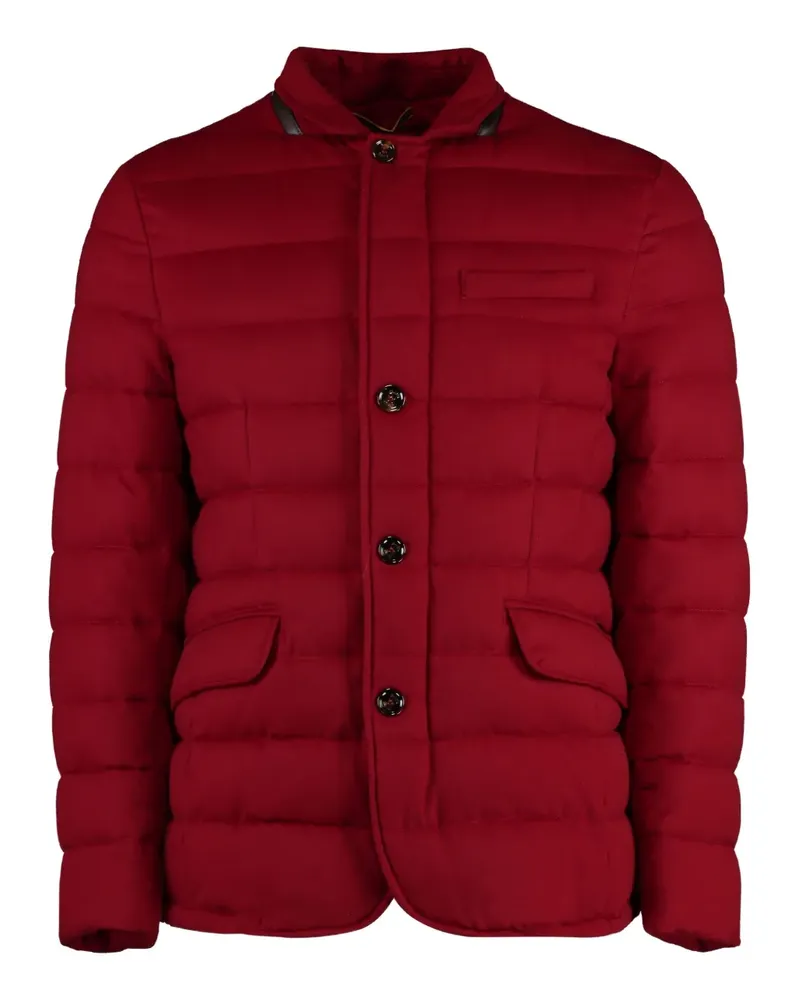 MOORER Wattierte Zayin-Ilw Jacke aus Kaschmir - Rot Rot