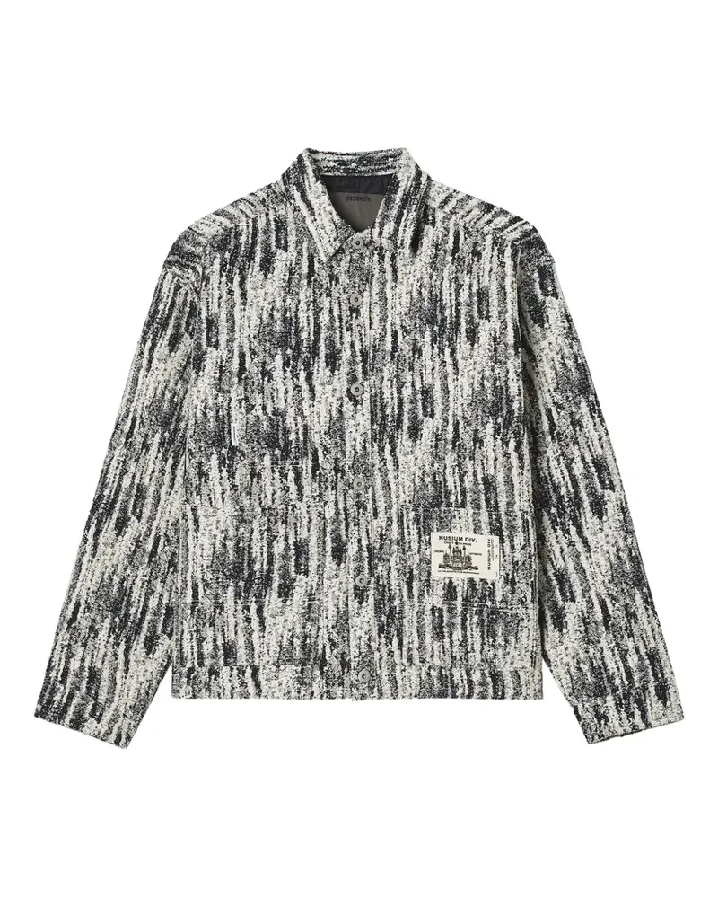 Musium Div. Jacke mit abstraktem Print - Nude Nude