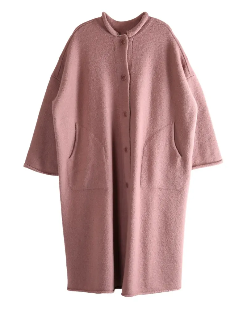 Casey Casey Softy button-front patch-pocket coat - Rosa Rosa