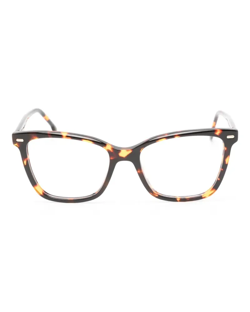 Carrera Eckige Brille in Schildpattoptik - Braun Braun