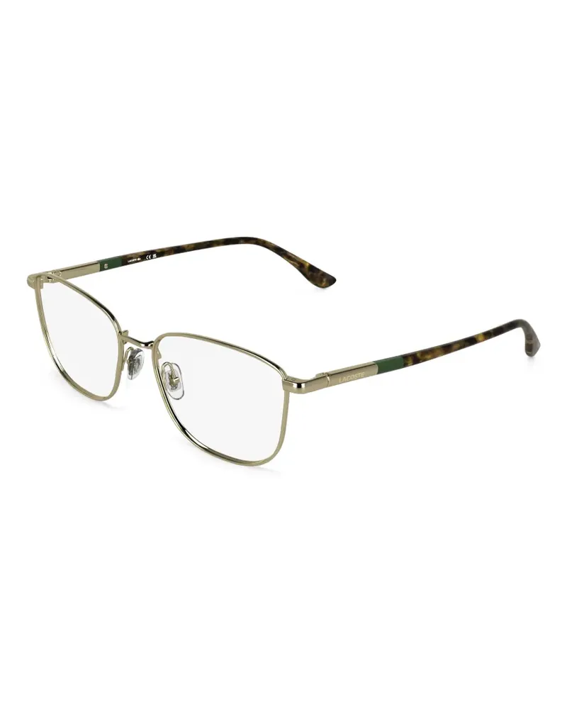 Lacoste Brille mit eckigem Gestell - Gold Gold