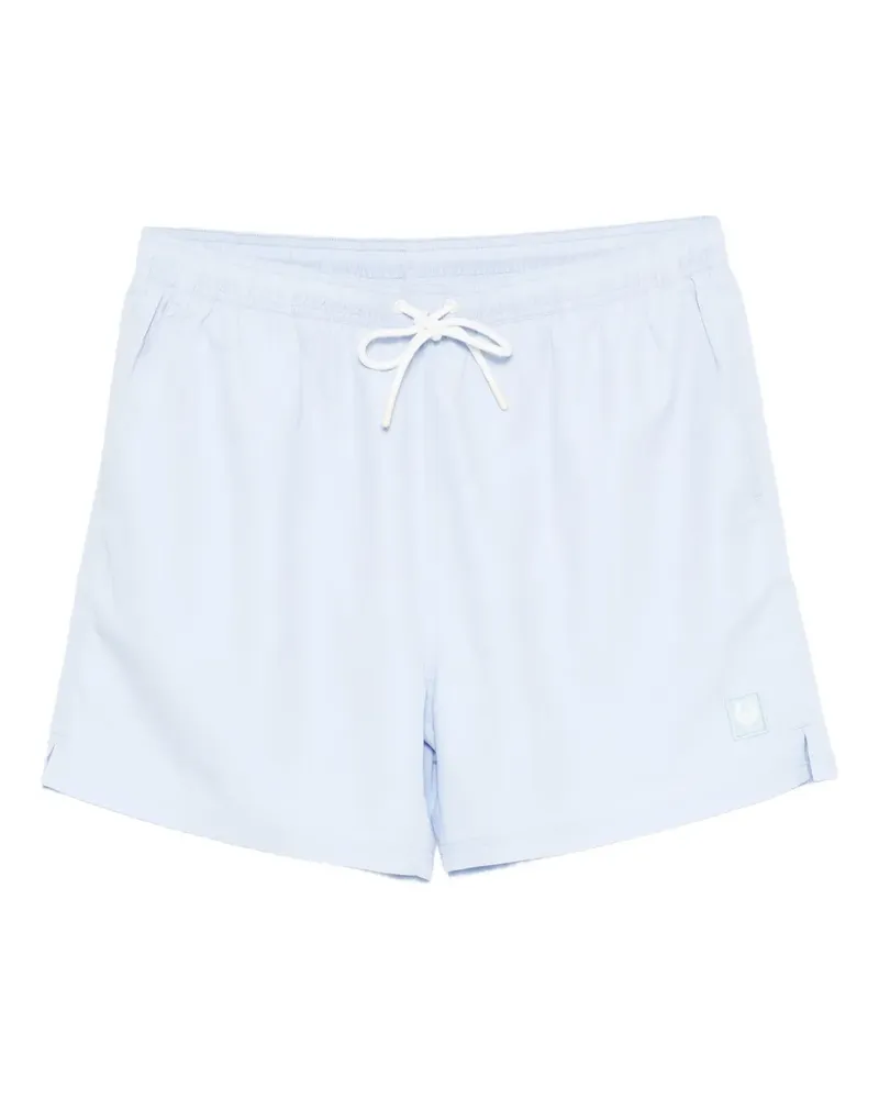 Belstaff Badeshorts mit Logo-Patch - Blau Blau