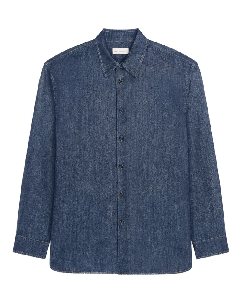 Dries van Noten Jeanshemd mit lockerem Schnitt - Blau Blau