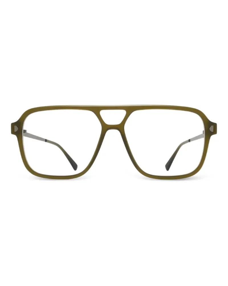 Mykita Olympe geometric-frame glasses - Grün Grün