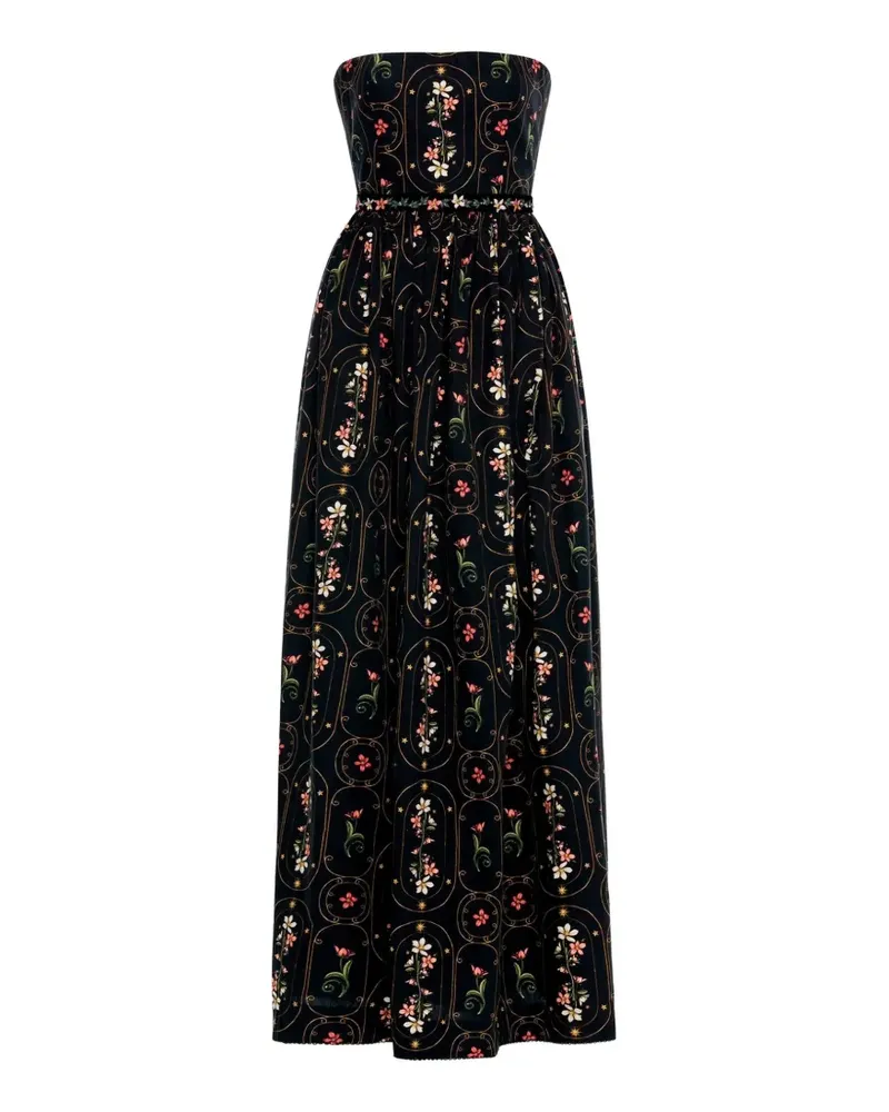 AGUA BENDITA Lienzo Noche maxi dress - Schwarz Schwarz