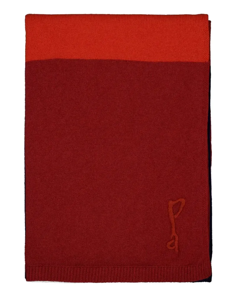 PAULA Gestreifte Decke - Rot Rot