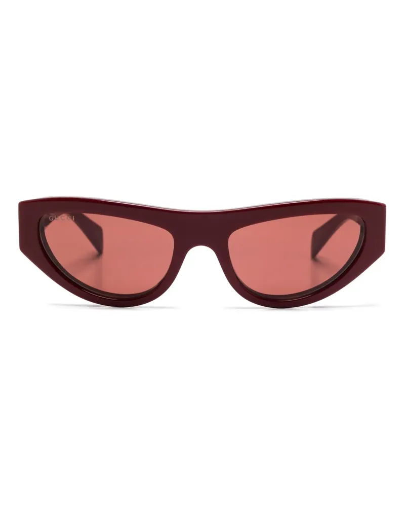 Gucci Klassische Cat-Eye-Sonnenbrille - Rot Rot