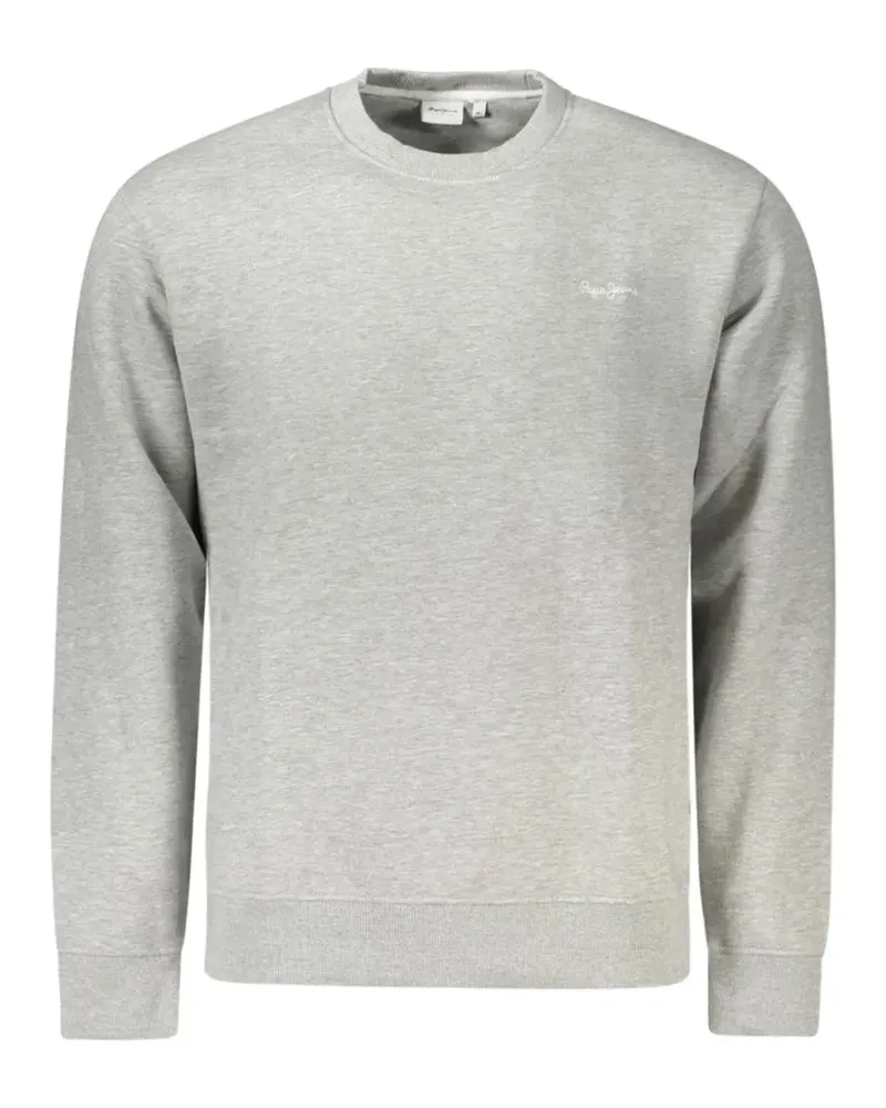 Pepe Jeans logo-detail crew-neck cotton sweatshirt - Grau Grau