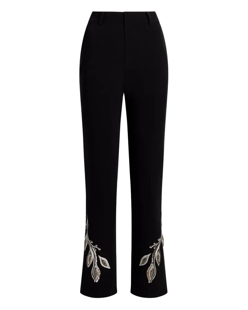Cinq à Sept Hose mit Blumenperlen - Schwarz Schwarz