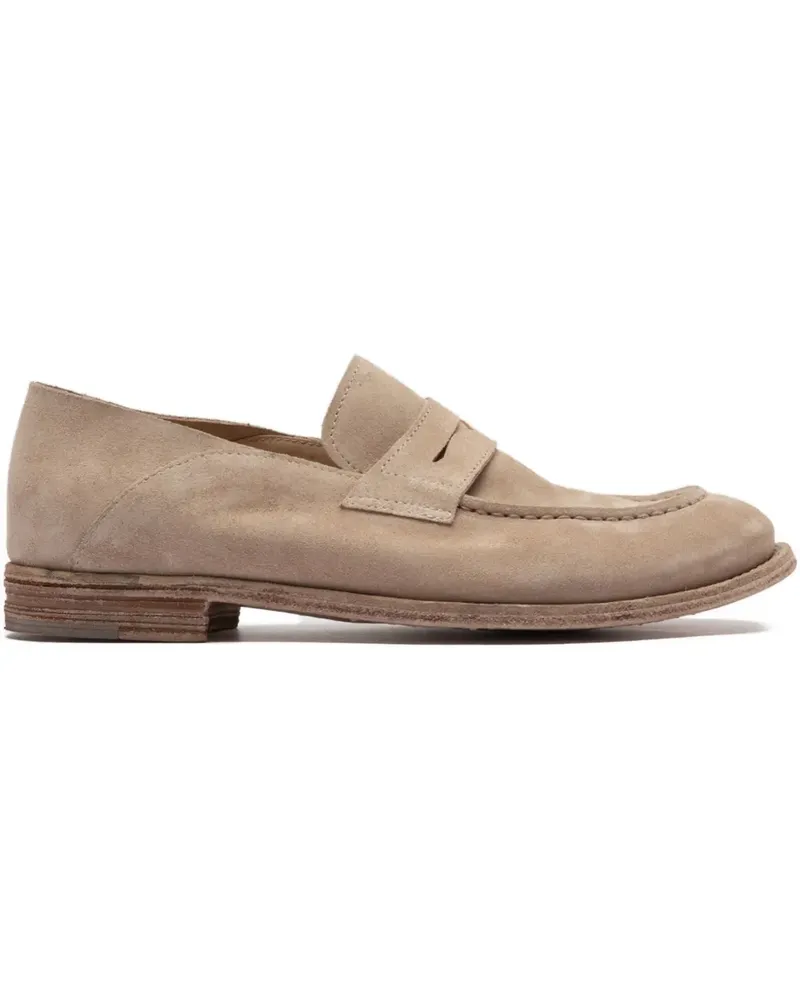 Officine Creative Italia Lexikon 516 panelled loafers - Nude Nude