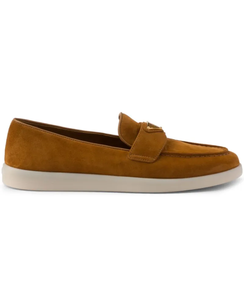 Prada Loafer aus Wildleder - Braun Braun