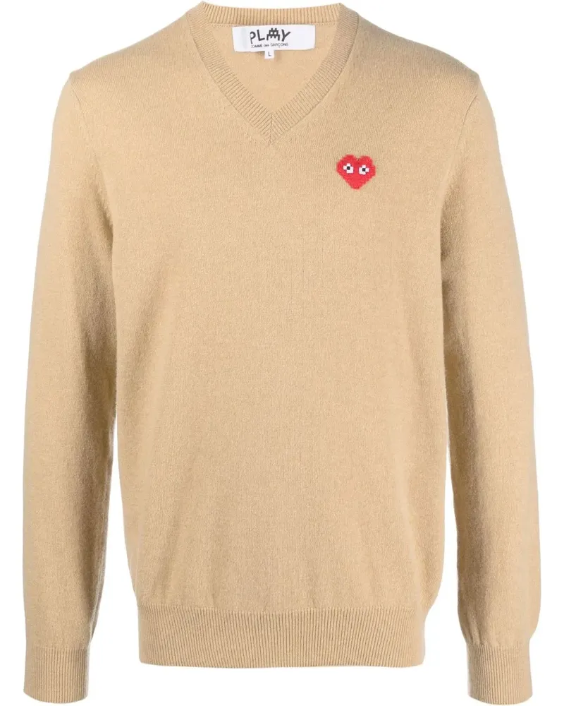 Comme des Garçons Pullover mit V-Ausschnitt - Nude Nude