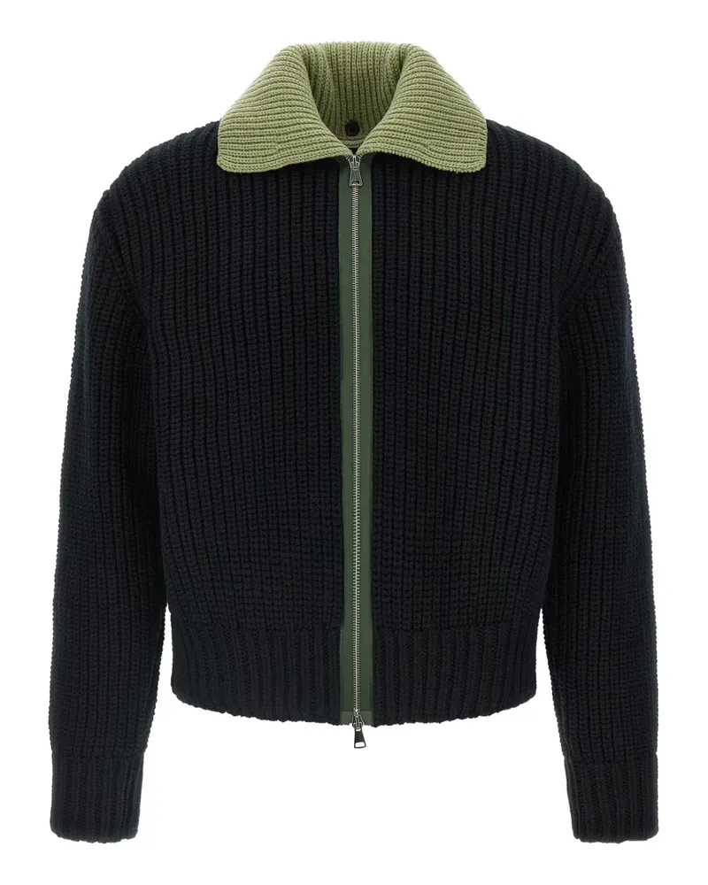 Namacheko Evan zip-up high-neck cardigan - Schwarz Schwarz