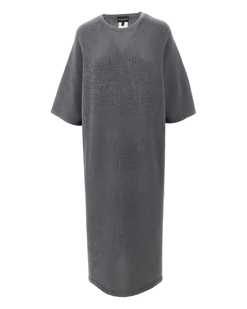 Emporio Armani knitted midi dress - Grau Grau