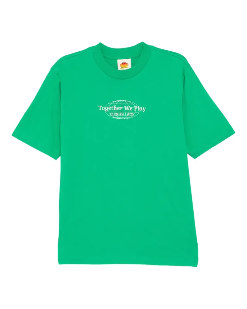 FARM Rio logo-print T-shirt - Grün Grün