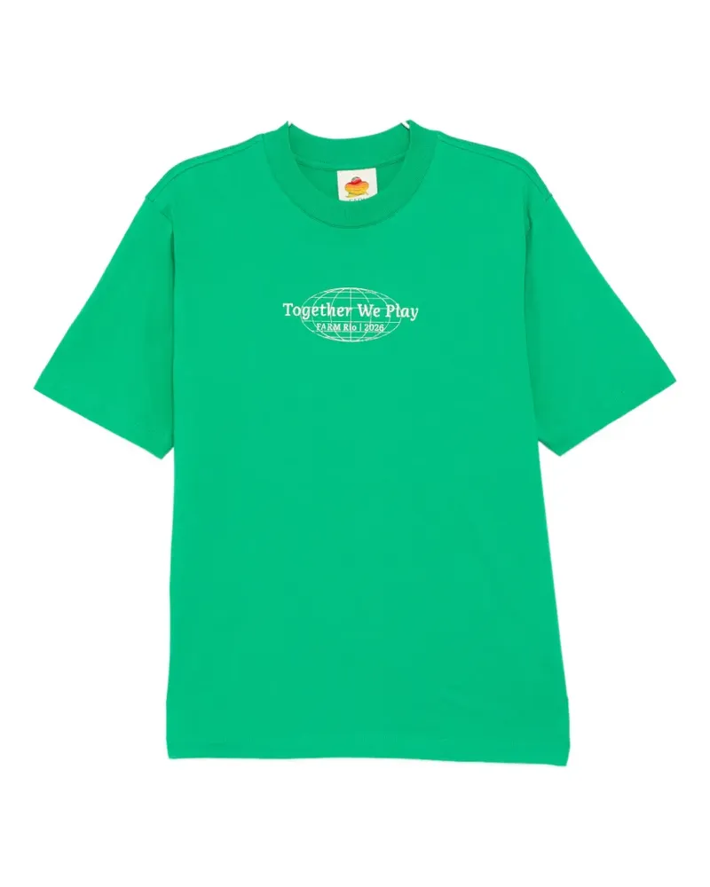 FARM Rio logo-print T-shirt - Grün Grün