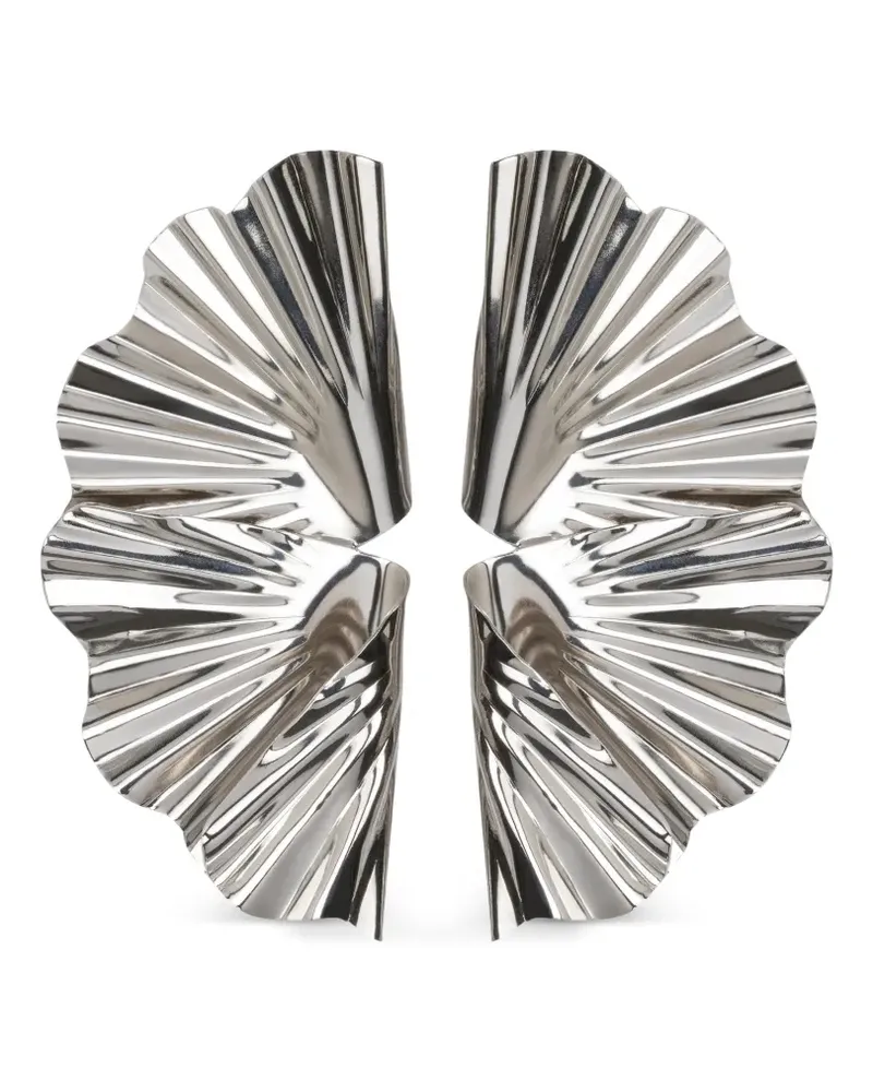 Jennifer Behr Gerüschte Darya Ohrringe - Silber Silber