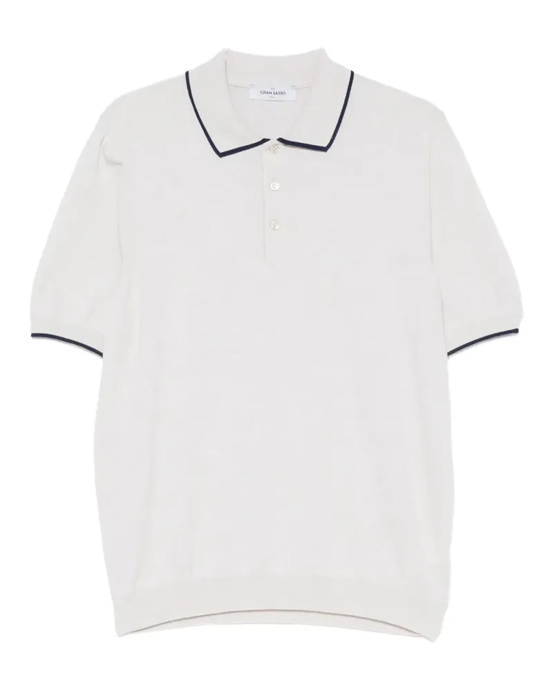 Gran Sasso Poloshirt mit Kontrastdetails - Nude Nude