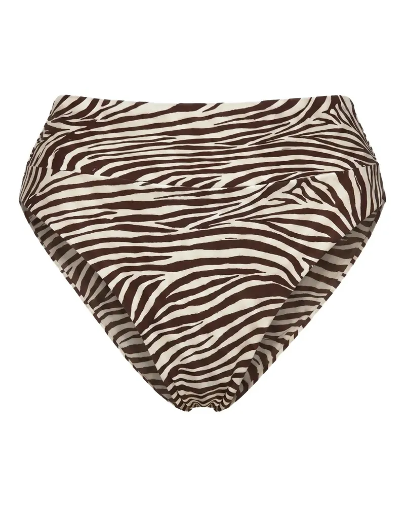 NICHOLAS Nerea high-waist bottoms - graphic zebra - Braun Braun