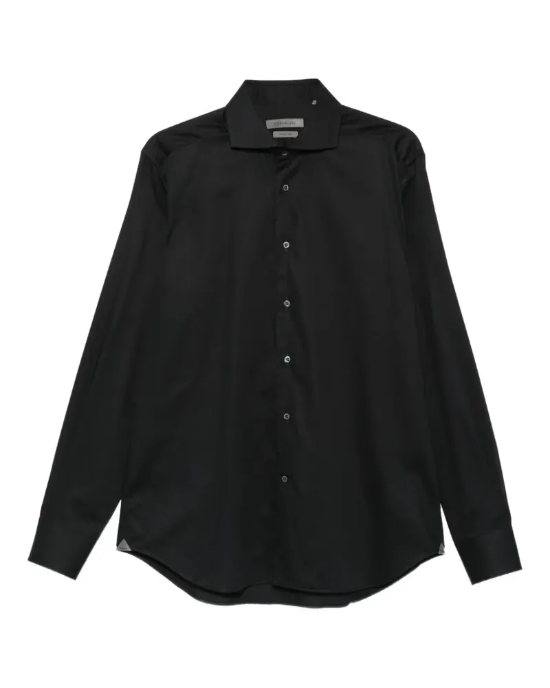 Corneliani Hemd mit Spreizkragen - Schwarz Schwarz